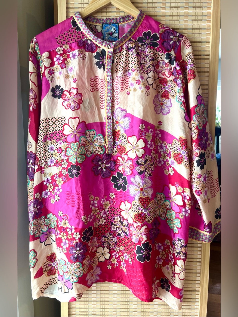 Johnny Was Yama Kelis Asian Tunic L